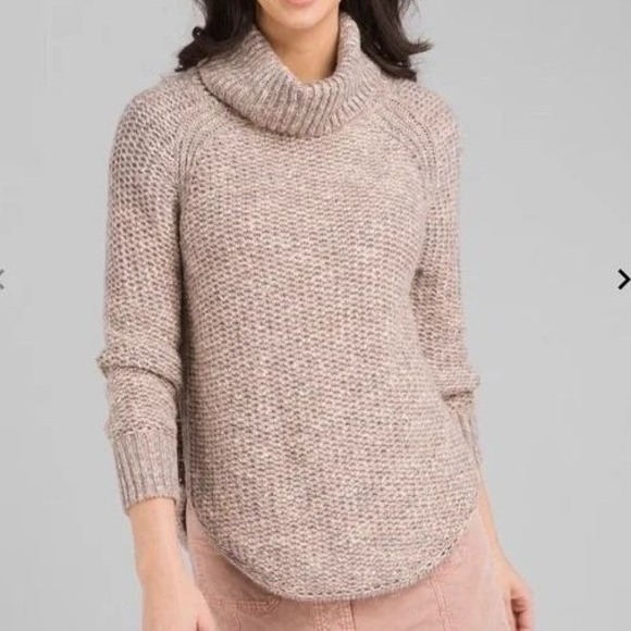 Prana Sweaters - Prana Women's Mainspring Knitted Turtleneck Collared Pullover Sweater Sz Medium